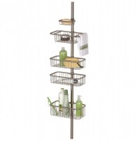 Etagère de douche téléscopique inox - 5 niveaux - interdesign