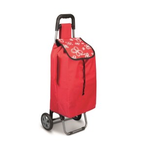 Chariot de course daphné rouge- métaltex - chariots et sacs