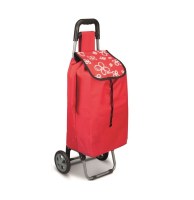 Chariot de course daphné rouge- métaltex - chariots et sacs