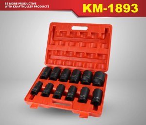 JEU DE DOUILLES À CHOCS 3/4" – 12 PCS KM-1893
