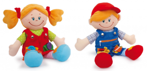 Lot de 2 Poupées "Chiara et Massimo"