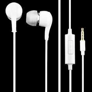 Écouteurs intra-auriculaires avec microphone câble plat Pour Samung