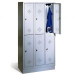 Armoire vestiaire 2 niveaux