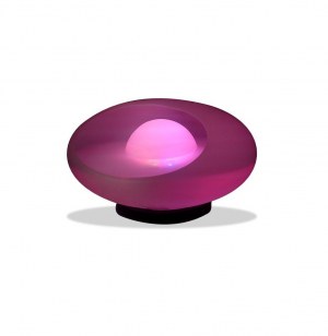 Diffuseur d'huiles essentielles - rond sur pied noir - brumisateur en