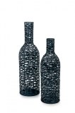 Lot de 2 Bouteilles Décoration Tressées