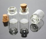Lot de 500 mini fioles avec bouchon liège