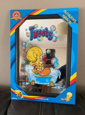 Cadre miroir Titi et Taz des Looney Tunes Warner Bros