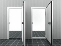 Portes tournantes et coulissantes de chambres froides