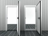 Portes tournantes et coulissantes de chambres froides
