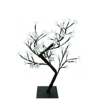 Arbre lumineux d'intérieur blanc - 48 leds - décoration lumineuse