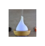 Diffuseur d'huiles essentielles - rond sur pied bois - brumisateur en