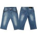 Bermuda jeans clouté 2/6 ans