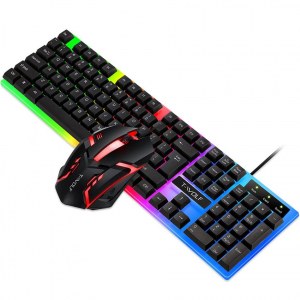 CLAVIER DE JEU ILLUMINÉ POUR GAMERS + SOURIS TF230
