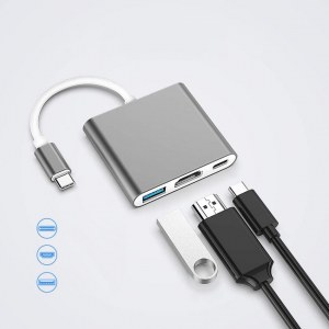 ADAPTATEUR POUR MacBook HUB USB-C HDMI 4K H8