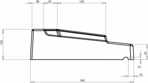 APPUI DE FENETRE TRADITION BLANC TABLEAU 70X34CM