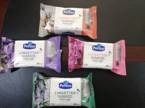 Lingettes Humides – Marques PEROUS & SOUMA WIPS – Personnalisation Disponible