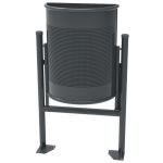 Corbeille basculante demi-ronde 30L