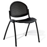 SiÃ¨ge mÃ©tal 4 pieds Noir