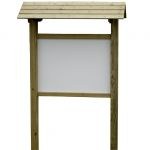 Panneau d'affichage extÃ©rieur en bois