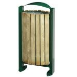 Corbeille sur pied bois 60L