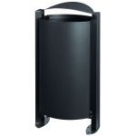 Corbeille acier sur pied 100L