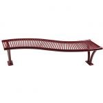 Banquette mÃ©tal Orizo ondulÃ©e