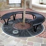 Banc acier circulaire Orizo