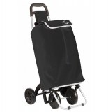 Chariot de courses 4 roues - caddie stable - noir