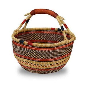Cabas rond en jonc de mer