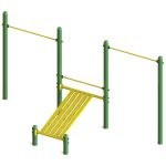 Street workout 2 barres + banc abdominaux