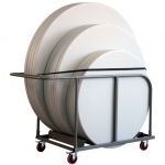 Chariot transport table ronde