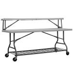 Table buffet sur roulettes