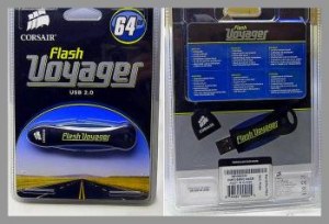 LOT 4 CLE USB CORSAIR VOYAGER 64 GB
