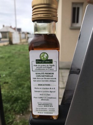 Huile de nigelle d éthiopie 100 ml