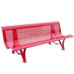 Banc public acier MÃ©tro