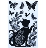 Sticker mural à paillettes - asorti de modèles - décoration murale