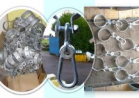 Crochets mosquetons,portique jeux d'enfant,fixations