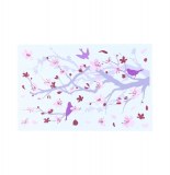 Sticker mural à paillettes - oiseaux - décoration murale