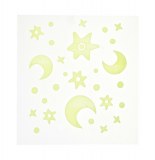 Stickers phosphorescents - planche de stickers lumineux - etoiles et l