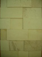 Pierre calcaire beige de construction