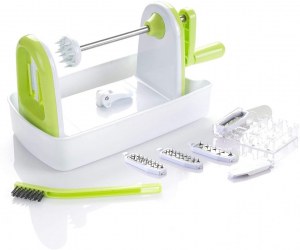 Spiraliseur de légumes compacte 5 Lames interchangeables Découpe-légumes pour Vos Fruit...