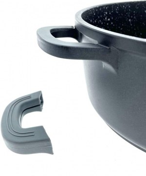 Marmite avec Revêtement Marbre Anti-Adhérent 20cm-40cm