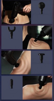 Pistolet masseur SUPER STRONG avec embouts interchangeables EM001