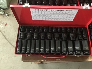 KRAFTMULLER DOUILLE À CHOCS CRV-1/2"-35PCS / KRAFTMULLER BLACK IMPACT SOCKET CRV...
