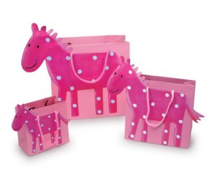 Lot de 3 Sacs en Papier "Cheval"