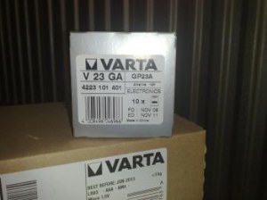 Pile V23GA varta alcaline