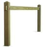 BarriÃ¨re d'accÃ¨s coulissante en bois