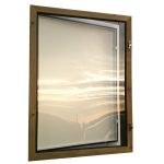 Vitrine murale extÃ©rieure bois