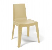 Chaise monobloc INO en polypropylène beige