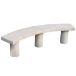 Banc public bÃ©ton courbe